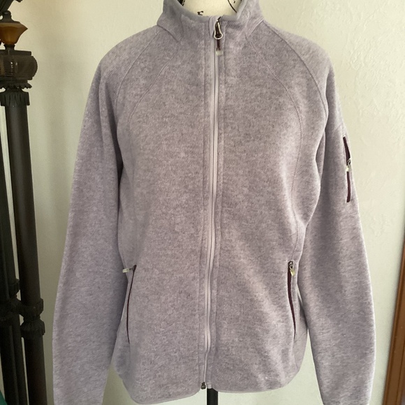 Eddie Bauer Jackets & Blazers - Eddie Bauer Lavender Purple Wine Stretch Long Sleeve Full Zipp